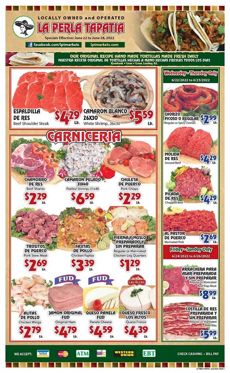 La perla tapatia weekly ad - LA PERLA TAPATIA MEAT MARKET - 165 Photos & 118 Reviews - 210 N Pacific Ave, Los Angeles, California - Mexican - Restaurant Reviews - Phone Number - Menu - Yelp La Perla Tapatia Meat Market 4.5 (118 reviews) Claimed $$ Mexican, Meat Shops Closed 8:00 AM - 7:00 PM Hours updated over 3 months ago See hours See all 167 photos Write a review Add photo
